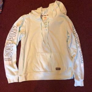 Victoria’s Secret PINK light blue hoodie